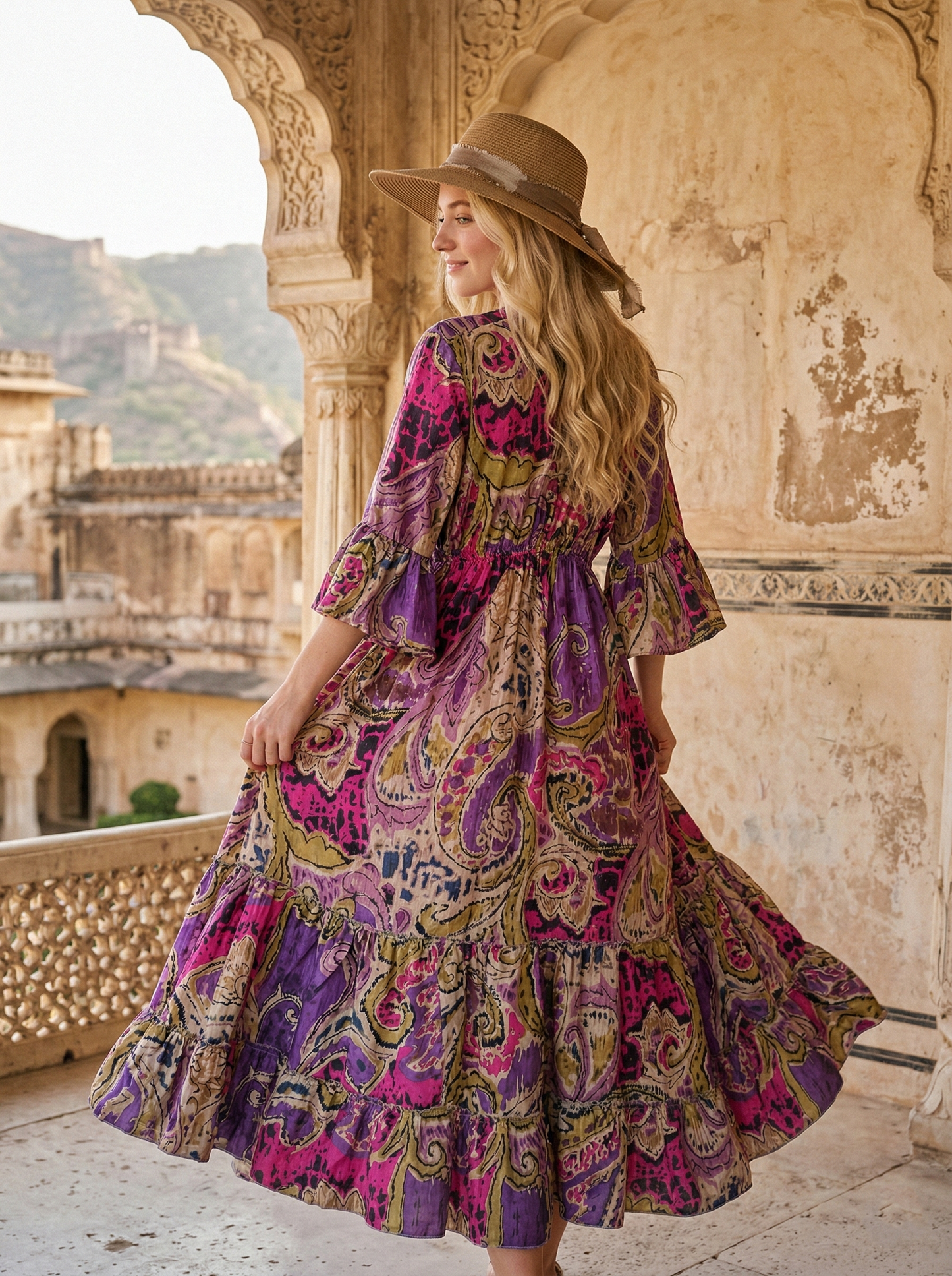 Indian Cotton Cardigan Women Maxi beach Cover up Hippie Summer Party Wear Dress