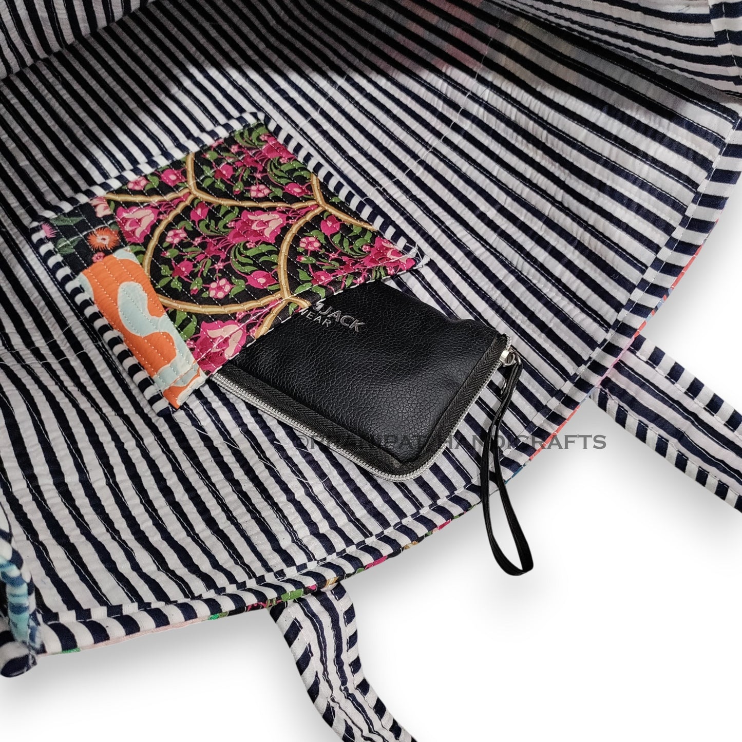 Women Cotton Quilted Bag Shoulder Beach Travel Tote Bag