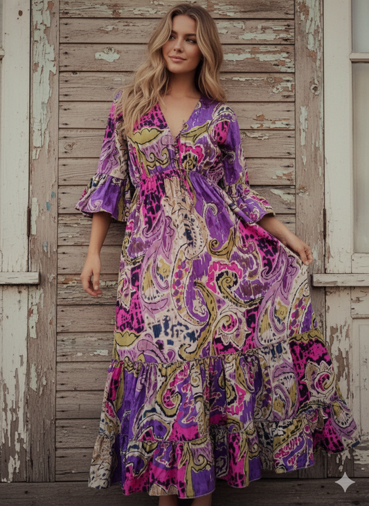 Indian Cotton Cardigan Women Maxi beach Cover up Hippie Summer Party Wear Dress