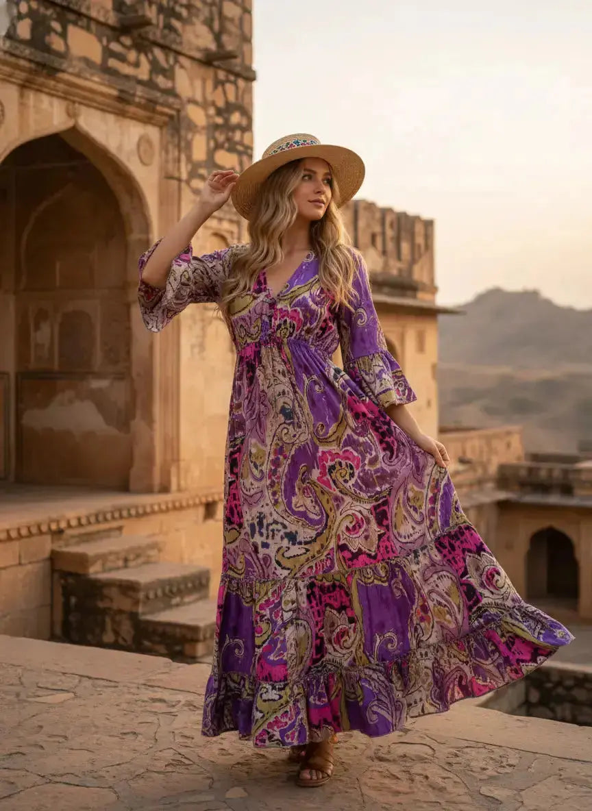 Indian Cotton Cardigan Women Maxi Beach Cover up Hippie Summer Party