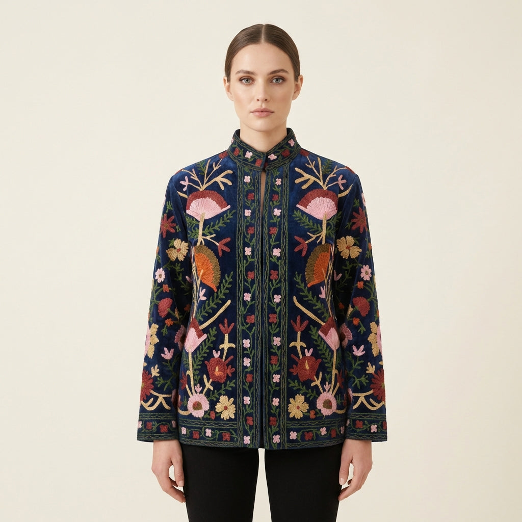 Azure Suzani Jacket
